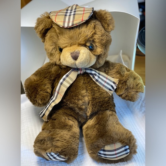 BURBERRY the THOMAS BEAR🔥Nova Check Hat/Scarf/& Feet🔥snuggly soft, Perfect❤️🧸 - Picture 7 of 8